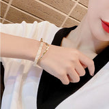 Metal Irregular Conch Bracelet - Korean Style