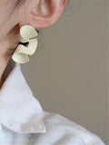 Metal Distortion Earrings Geometric Stud Earring
