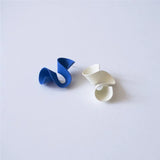 Metal Distortion Earrings Geometric Stud Earring
