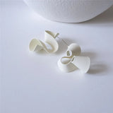 Metal Distortion Earrings Geometric Stud Earring