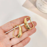 Metal Irregular Ears Hang Personality Earrings without Piercing