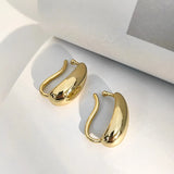 Metal Irregular Ears Hang Personality Earrings without Piercing