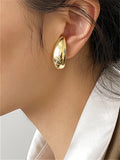 Metal Irregular Ears Hang Personality Earrings without Piercing