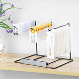 Metal Jewelry Display Rack Shelf Earrings Necklace Bracelet Ring Organizer