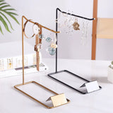 Metal Jewelry Display Rack Shelf Earrings Necklace Bracelet Ring Organizer