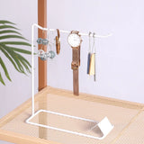 Metal Jewelry Display Rack Shelf Earrings Necklace Bracelet Ring Organizer
