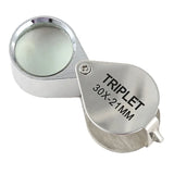 Metal Jewelry Magnifying Glass Eye Tool 10/20/30X