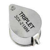 Metal Jewelry Magnifying Glass Eye Tool 10/20/30X