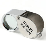 Metal Jewelry Magnifying Glass Eye Tool 10/20/30X
