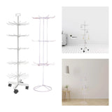 Metal Jewelry Organizer Hanging Rack Tier Rotating Display Stand Glasses Anklets
