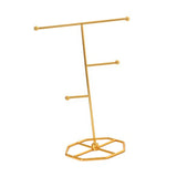 Metal Jewelry Organizer Earring Display Stand for Desktop Choker Headband