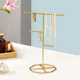 Metal Jewelry Organizer Earring Display Stand for Desktop Choker Headband