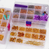 Metal Jewelry Making Set - Tools, Ring, Wire, Jumping Ring, Earring Hook, Tassel