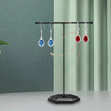 Metal Jewelry Stand T Shaped Hanging Show Rack for Bracelet Watch