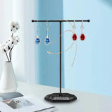 Metal Jewelry Stand T Shaped Hanging Show Rack for Bracelet Watch