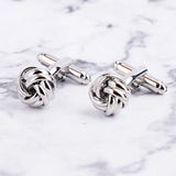 Metal Knot Cufflinks French Style Cuff Buttons Wholesale&Retail