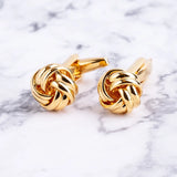 Metal Knot Cufflinks French Style Cuff Buttons Wholesale&Retail