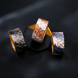 Metal Leaf Pattern Charm Alloy Bracelet for Women