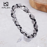 Vintage Stainless Steel Snake Chain Bracelet Men Jewelry