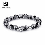 Vintage Stainless Steel Snake Chain Bracelet Men Jewelry