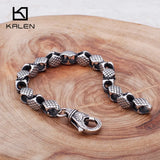 Vintage Stainless Steel Snake Chain Bracelet Men Jewelry