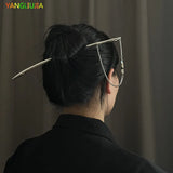 Metal Long Chain Pearl Hairpin Europe United States Personality Hair Accessories
