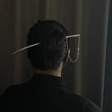Metal Long Chain Pearl Hairpin Europe United States Personality Hair Accessories
