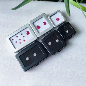 Metal Loose Diamond Jewelry Storage Box Gemstone Display Organizer