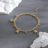 Metal Love Anklet Five-Pointed Star Moon Women's Ankle Gift