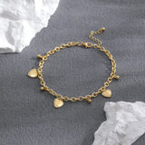 Metal Love Anklet Five-Pointed Star Moon Women's Ankle Gift