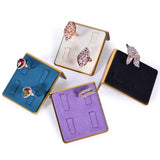Metal Microfiber Jewelry Props Earrings Display Holder Beveled Jewelry Stand