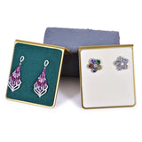 Metal Microfiber Earrings Display Holder Jewelry Stand