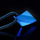 Portable Metal Necklace Electroplate Rhombic Pendant Birthday Gift