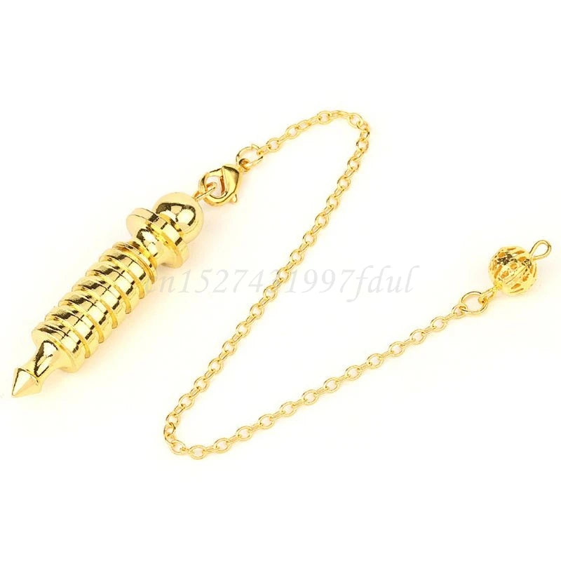 Metal Pendulum Dowsing Reiki Healing Spiritual Amulet Pendant