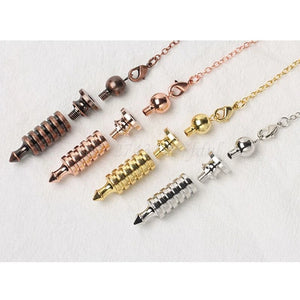 Metal Pendulum Dowsing Reiki Healing Spiritual Amulet Pendant
