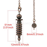 Metal Pendulum Dowsing Reiki Healing Spiritual Amulet Pendant