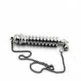 Metal Pendulum for Dowsing Antique Silver Pendule Reiki