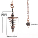 Metal Pendulum for Dowsing Divination Reiki Healing Spiritual Wicca