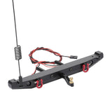 Rear Bumper w/ LED Light for 1:10 RC Crawler TRX4 Axial SCX10