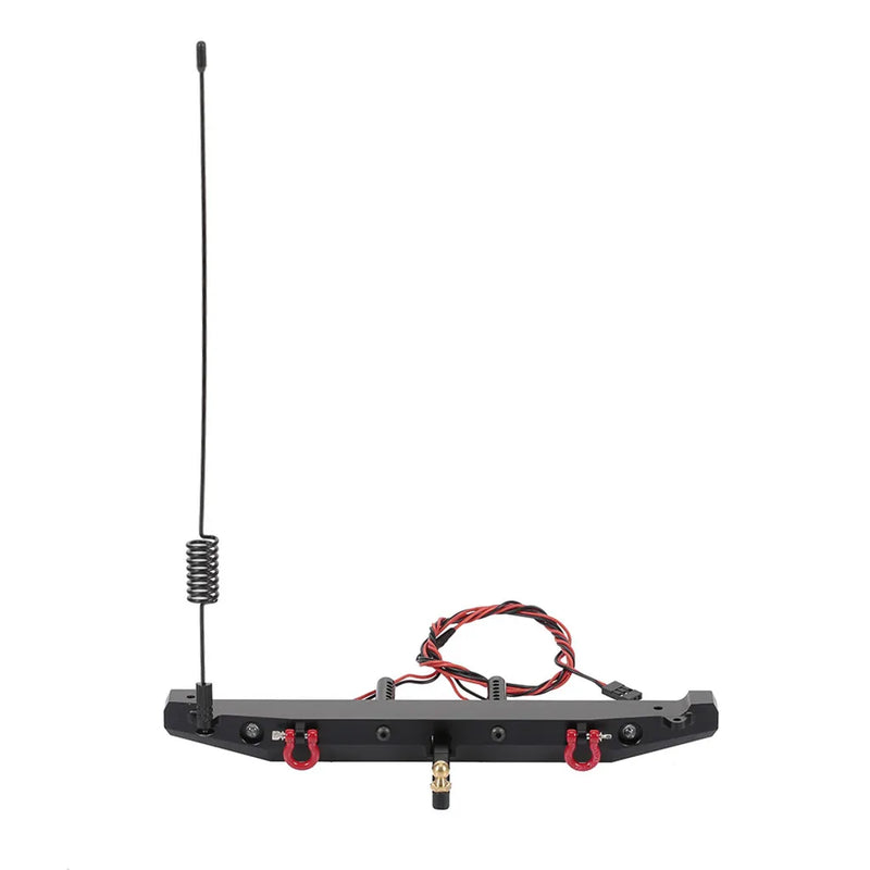 Rear Bumper w/ LED Light for 1:10 RC Crawler TRX4 Axial SCX10
