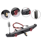 Rear Bumper w/ LED Light for 1:10 RC Crawler TRX4 Axial SCX10