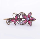 Vintage Butterfly Hair Clip Retro Flower Hairgrip Women Hair Jewelry