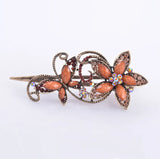 Vintage Butterfly Hair Clip Retro Flower Hairgrip Women Hair Jewelry