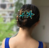 Vintage Butterfly Hair Clip Retro Flower Hairgrip Women Hair Jewelry