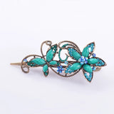Vintage Butterfly Hair Clip Retro Flower Hairgrip Women Hair Jewelry