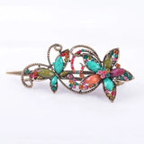 Vintage Butterfly Hair Clip Retro Flower Hairgrip Women Hair Jewelry