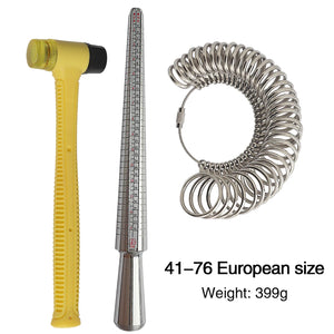 Ring Mandrel Sizer Set with Rubber Hammer