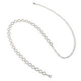 Metal Rings Loop Belt Waist Chain Metal Chain Belt Body Chain Dress Waist Chain