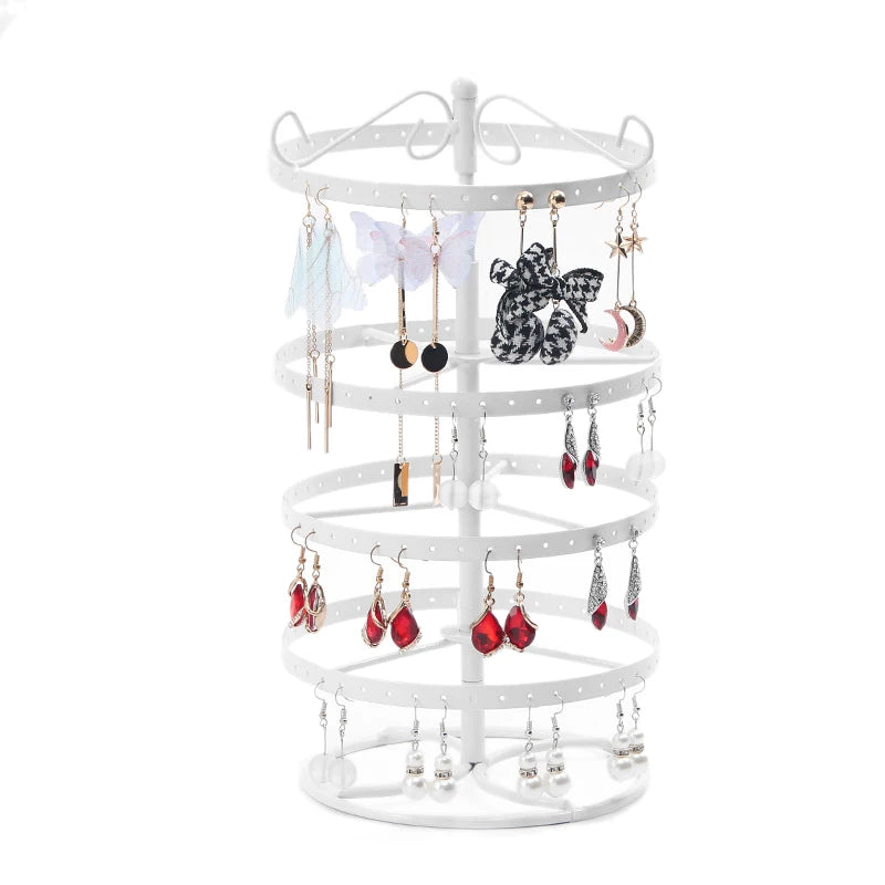 Metal Rotating Ear Stud Jewelry Display Stand Holder