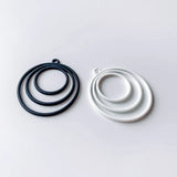 Metal Round Circle Loop Charms Eardrop Earring Accessories 10pcs